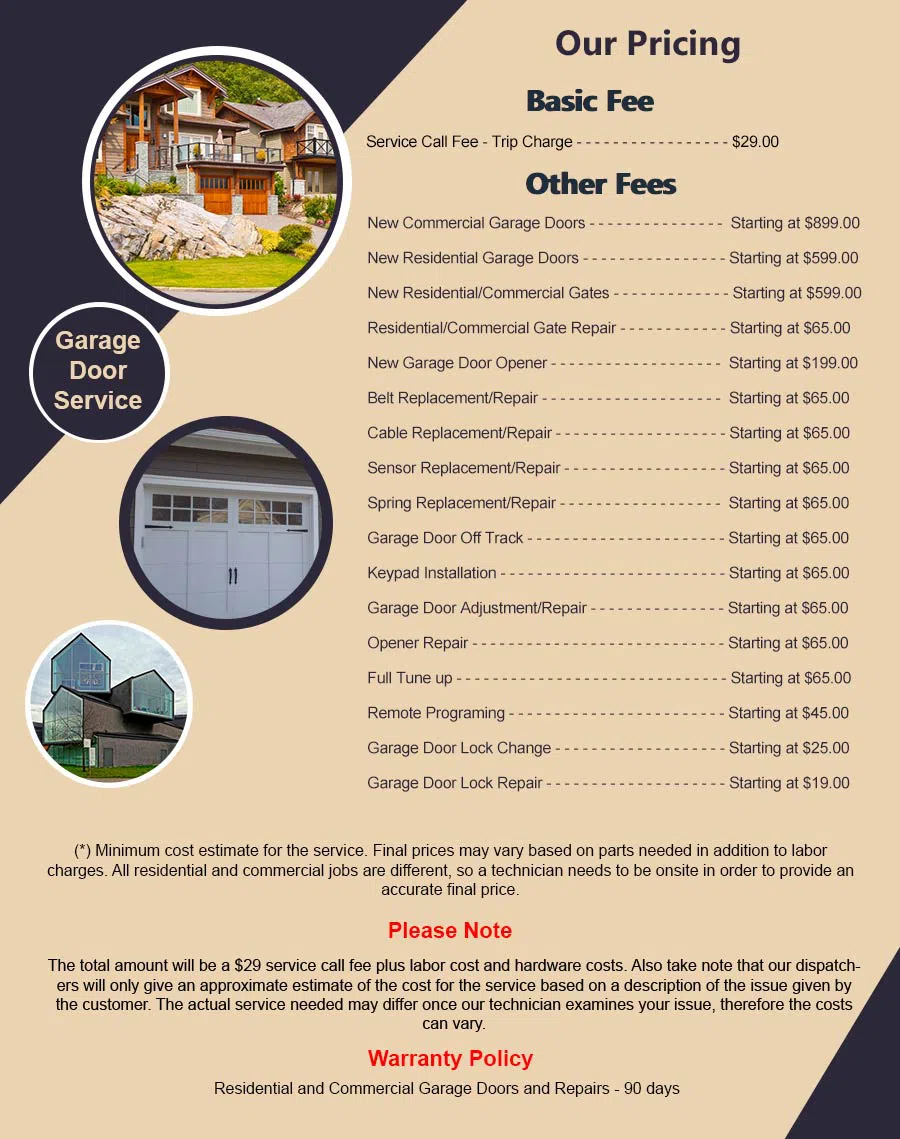 Garage Door Mobile Service Alexandria, VA 571-921-9843